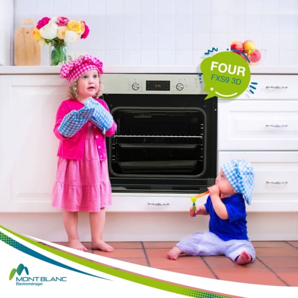 Four encastrable électrique MONTBLANC 64L ventilé Inox (FXS3D9) Four encastrable électrique MONTBLANC 64L ventilé Inox (FXS3D9)